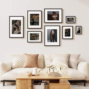 Cadres <span class=keywords><strong>photo</strong></span> muraux en acrylique modernes et luxueux, durables, à fixer au mur, pour la maison, vente en gros, cadre <span class=keywords><strong>photo</strong></span> en bois noir A4 - Product Image 4