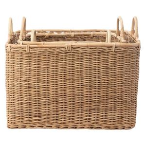 Cesta de Almacenamiento Rectangular de Mimbre Tejido 40x40x40cm, Organizador de Ropa, Almacenamiento para Sala de Estar/Escritorio - Product Image 5