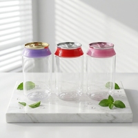 Bouteille en plastique PET facile à ouvrir pour jus, canettes de 250 ml, canettes de boissons PET, canettes de soda PET avec couvercle