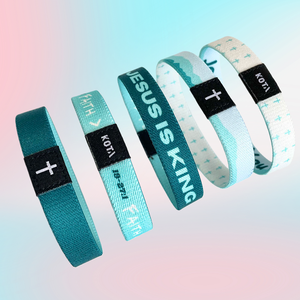 أساور معصم قابلة لإعادة الاستخدام بشعار مخصص، ذكية بتقنية RFID وNFC مع شريحة 213 للتحكم في الوصول، أساور مرنة منسوجة بتقنية NFC - Product Image 5