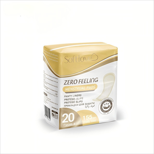 Softlove Zero sensazione fodera per mutandine da 155mm uso quotidiano Extra sottile assorbenti igienici OEM fornitura diretta in fabbrica - Product Image 1