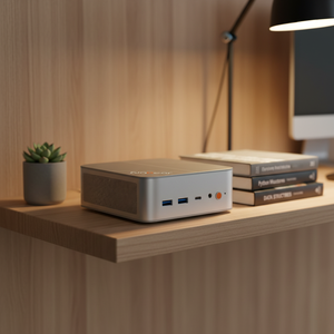 Nouveau Mini PC 2026 7 8745HS 8 cœurs pour usage professionnel et bureautique, avec SSD NVMe, RAM DDR5, portable et compact, modèle 11 MINI-122, design industriel Compa - Product Image 1