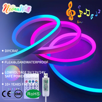 Neonawall Vente en gros Bande lumineuse LED néon intelligente RGB USB 5V de 3 m (9,84 pi) étanche et flexible pour la décoration de téléviseurs, chambres et cuisines
