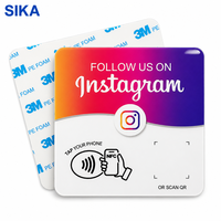 Cartes de contrôle d'accès programmables SIKA PVC personnalisées avec code QR, cartes NFC intelligentes pour petites entreprises
