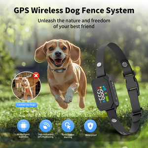 Tize Açık Hava Kaybolmaz Evcil Hayvan IPX7 Su Geçirmez Kamp GPS Kablosuz Elektrikli GEO Çit Şok Eğitim Tasması Köpek Sınırlama Sistemi - Product Image 4