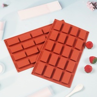 20 Hohlraum Rechteck Schokoladen formen Silikon Candy Mould DIY handgemachte Seifen form Kuchen Dekorieren Backform Eiswürfel schale