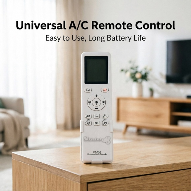 KT-658 Universal A/C Remote Control 10000 in 1 LCD Backlight for All Brands Air Conditioner