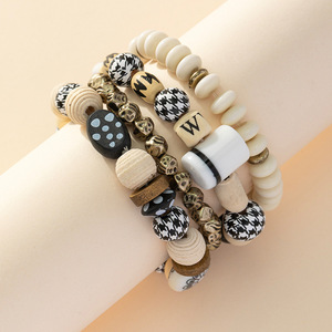 European American Bohemian Beaded Bracelet <b>Set</b> Mixed Colors Women's Holiday <b>Gift</b> Jewelry Fall 2023 Yiwu Origin - Product Image 1