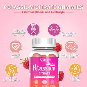 OEM suplemen kalium Gummies mendukung kesehatan jantung dan sistem saraf permen Gummy potasium Citrate - Product Image 5
