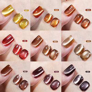ZRKGEL Nuovo Arrivo Set Gel Occhio di Gatto 15ml 9 Colori Alta Qualità Etichetta Privata Senza HEMA e TPO Set Gel Magnetico per Autunno e Inverno - Product Image 4