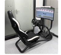 Volant de simulateur de course et support d'écran pour divers scénarios - Fabriqué directement en usine pour une utilisation dans toutes les situations