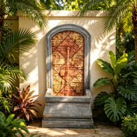 Fontaine murale arquée à bec unique pour jardin de villa européenne, vente en gros, décoration