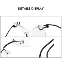Gafas de Diseño de Lujo, Lentes de Alta Gama, Lentes para Mujer, Monturas Ópticas de Titanio sin Aro