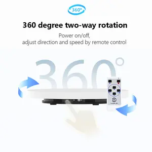 360度電動回転テーブル46cmターンテーブル回転式電動ターンテーブルディスプレイスタンド写真撮影および製品展示用