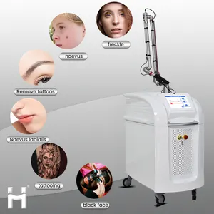 Newest Design 1-10Hz Adjustable Picosecond Q-switch Nd Yag Laser Tattoo Removal Equipment For Clinic