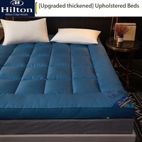 Livraison rapide Matelas d'hôtel rose et blanc Queen 150*200cm Microfibre Voyage Portable Matelas pliable