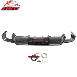 Diffuseur arrière pour Toyota Camry 2018-2024 SE XSE avec lumière LED, imprimé fibre de carbone, kit carrosserie de haute qualité - Product Image 4