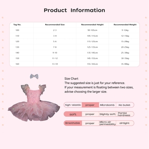 Traje de Baile para Niñas de 2 a 14 Años, Vestido Tutú para Práctica de Danza Libre, Ballet y Actuaciones en Escenario, Ideal para Fiestas Temáticas - Product Image 6