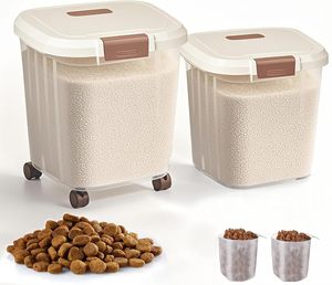 Contenedor de Arroz Hermético de Gran Capacidad (25 kg), Ecológico, de PP, a Prueba de Humedad e Insectos, con Ruedas para Cocina - Product Image 1