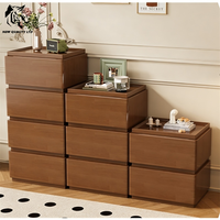 Supplier Cina harga diskon OEM ODM MOQ kecil dropshipping lemari sudut desain modern furnitur rumah lemari penyimpanan kayu