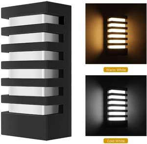 Lámparas de Pared LED Modernas con Rejilla Negra para Exteriores, Venta al por Mayor, para el Hogar - Product Image 5