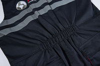 Pantalon de travail mécanique pour homme OEM, deux tons, multi-poches, salopette avec bande réfléchissante
