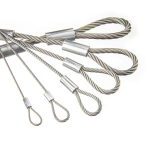 Système de câble en acier inoxydable Cottedstring en plastique pour suspendre la lumière 3/8 pinces de câble pince de câble métallique pince de câble métallique - Product Image 6