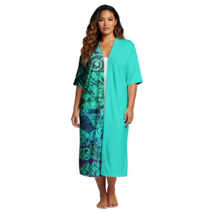 Vêtements pour femmes personnalisés de style hawaïen, <span class=keywords><strong>cardigan</strong></span> de fête samoan, cape pour femmes, veste de qualité supérieure, <span class=keywords><strong>cardigan</strong></span> polynésien, <span class=keywords><strong>kimono</strong></span> pour femmes - Product Image 5