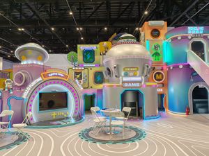 Parc d'attractions intérieur sur le thème de la station spatiale, aire de jeux pour enfants avec <span class=keywords><strong>piscine</strong></span> <span class=keywords><strong>à</strong></span> <span class=keywords><strong>balles</strong></span> <span class=keywords><strong>interactive</strong></span> - Product Image 4