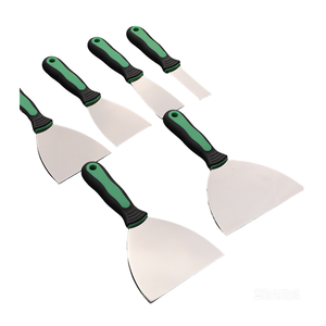 Kit de herramientas de construcción económicas: espátulas de masilla con mango de goma suave, <span class=keywords><strong>herramienta</strong></span> <span class=keywords><strong>para</strong></span> juntas, raspador de suelo de acero inoxidable <span class=keywords><strong>para</strong></span> paneles de yeso - Product Image 4