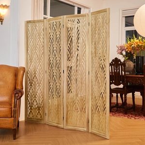 Paravents pliants <span class=keywords><strong>en</strong></span> <span class=keywords><strong>bois</strong></span> massif <span class=keywords><strong>naturel</strong></span>, très demandés, pour chambres et bureaux - Product Image 4