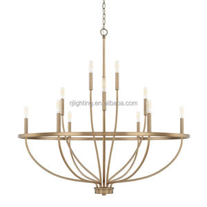 Semplice elegante fattoria villa campagna illuminazione d'<span class=keywords><strong>ingresso</strong></span> luci in ottone invecchiato <span class=keywords><strong>lampadario</strong></span> a candela <span class=keywords><strong>lampadario</strong></span> - Product Image 1