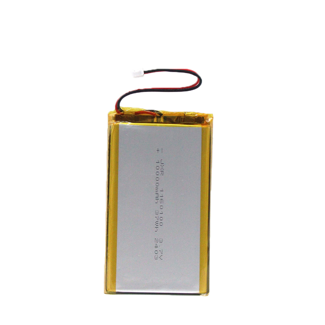 Custom 10000mAh Rechargeable 3.7v 7.4v Lithium Polymer (LiPo) Battery 606090 1260110 1160100 Model 1260110 Lipo Ion Pack