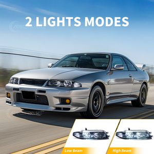 ไฟหน้า LED แบบโบราณสำหรับ R33 Skyline ซีรีส์ 1 และ ซีรีส์ 3 (ไม่ใช่สำหรับ GTR) GTS GTST <span class=keywords><strong>GTT</strong></span> R33 ไฟหน้าแบบ OE รุ่นก่อนปรับโฉม ปี 1993-1996 - Product Image 2