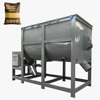 Mélangeur de sel minéral 500kg ruban d'alimentation de bétail grain sciure de bois bentonite polymère poudre mélangeur mélangeur de chauffage électrique mélangeur