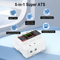 SINOTIMER SATS-936E-150A 5-in-1 ATS Multifungsi Protector 150A Saklar Transfer Otomatis 3-Fasa dengan Meter kWh & Layar