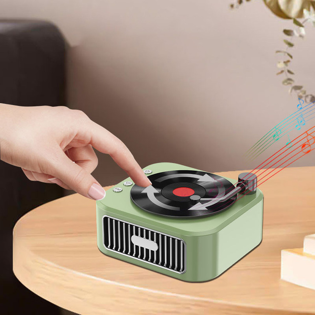 Retro Bluetooth Speaker Wireless Vintage Small Speaker Portable Music Player TF Card AUX and MP3 Player