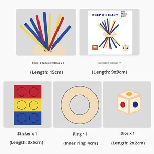 Kéo Stick Board Trò Chơi Cho Trẻ Em Trong Độ Tuổi 3-6 Năm Tuổi Mẫu Giáo Lớp Học Lớn Trung Cấp Khu Vực Giáo Dục Gỗ Đồ Chơi Cho Gia Đình - Product Image 5