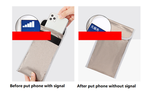 IDカード用携帯電話ポーチアンチシグナルブロックファラデーバッグシールドセキュリティアンチ放射線携帯電話信号ブロックバッグ - Product Image 5