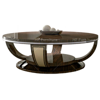 Table basse carrée de luxe moderne en bois massif, faite à la main, pour salon, avec finition noire brillante