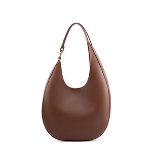 Nouveau Sac Fourre-tout Bandoulière Demi-lune en Cuir Véritable Imperméable pour Femme, Design Niche Tendance - Product Image 5