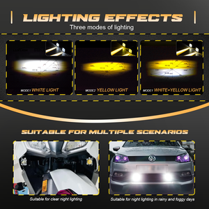 LUXLION X1Plus 50W <span class=keywords><strong>Mini</strong></span> Phares de Conduite <span class=keywords><strong>Moto</strong></span> Projecteurs LED Feux de Travail Ampoule Antibrouillard pour Voiture Camion SUV Modèle Populaire 5000LM - Product Image 5