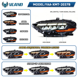 ชุดไฟหน้า VLAND รุ่น S650 แบบ LED สำหรับรถฟอร์ด มัสแตง GT Ecoboost S550 <span class=keywords><strong>ปี</strong></span> 2018 2019 2020 2021 2022 2023 - Product Image 3