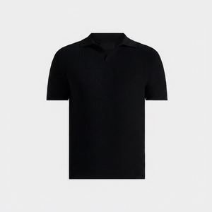 Polo pour homme léger à manches courtes, col classique, idéal pour l'été, les activités de plein air et le quotidien, couleur bordeaux, moderne et élégant - Product Image 1
