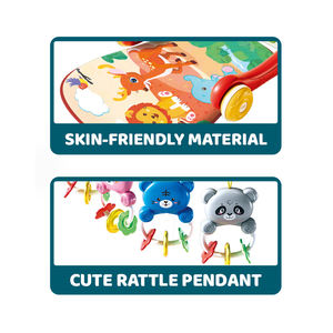 Konig Kids Tapete de Juego y Gimnasio 2 en 1 de Algodón Suave para Bebés de 0 a 24 Meses - Product Image 4