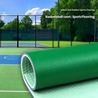 HANLI 4,5mm Gem-Textur Indoor-Fitness PVC-Sportboden, Ungiftiger Schalldämmender RoHS-Zertifizierter Ineinandergreifender Vinylboden