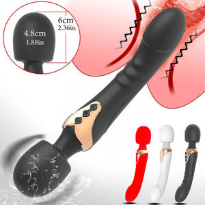 Güçlü Dildos vibratör çift motorlu USB şarj edilebilir su geçirmez silikon büyük boy değnek g-spot 10 frekansları yetişkin seks oyuncak - Product Image 4
