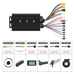 ชุดมอเตอร์ล้อจักรยานไฟฟ้าขนาด 26 นิ้วจากสหราชอาณาจักร 48V 2000W ชุดมอเตอร์ดุมล้อหลังความเร็วสูง พร้อมคอนโทรลเลอร์ คันเบรกแบบตัดไฟ และระบบ PAS - Product Image 4