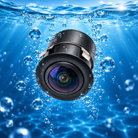 Caméra de recul pour voitures avec corps métallique diamanté, 18,5 mm, AHD Fish Eye 2K AHD1080P, vision nocturne 3D, 160 à 170 degrés