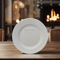 2025 Usine En Gros Écologique Réutilisable 9 Pouces Blanc Rond Assiettes Snack Stands Incontournables Plats et Assiettes
